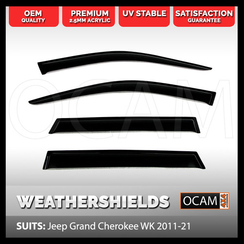 OCAM Weathershields For Jeep Grand Cherokee WK 2011-21 Window Visors