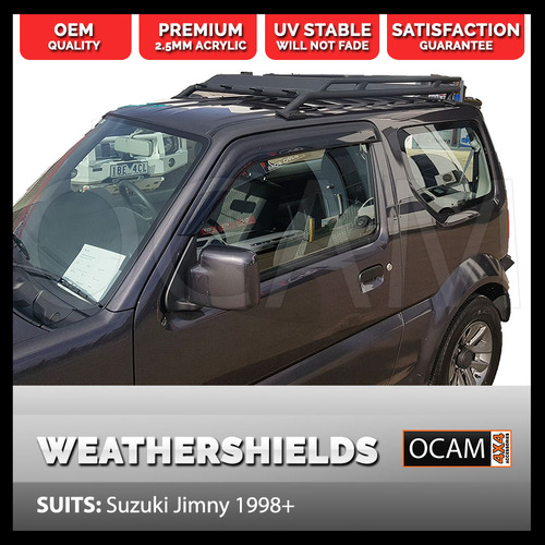 Premium Weathershields for Suzuki Jimny 1998-2018 Window Visors Tinted