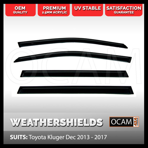 OCAM Weathershields For Toyota Kluger Dec 2013-20 Window Visors