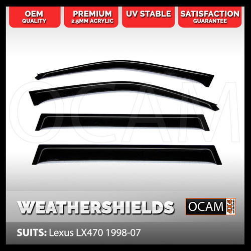 OCAM Weathershields For Lexus LX470 1998-07 Window Visors