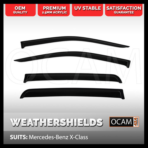 OCAM Weathershields For Mercedes-Benz X-Class Window Visors