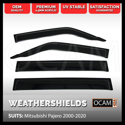 OCAM Weathershields For Mitsubishi Pajero 2000-2020 Window Visors