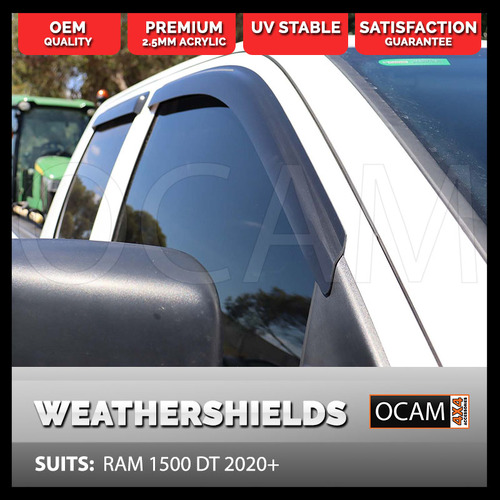 OCAM Weathershields for RAM 1500 DT 2020-Current Window Visors