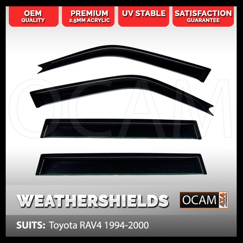 OCAM Weathershields For Toyota RAV4 1994-2000 Window Door Visors Windshields