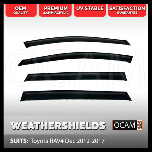 OCAM Weathershields For Toyota RAV4 Dec 2012-2018 Window Door Visors