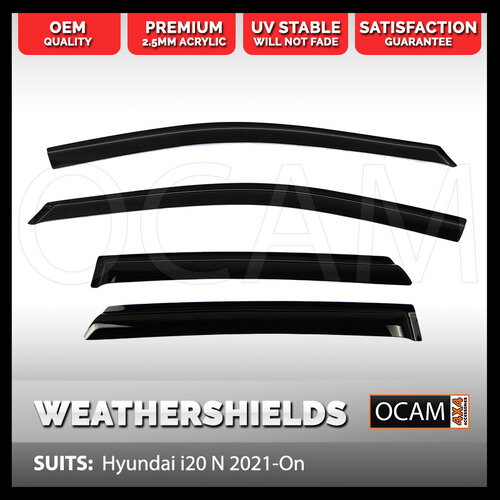 OCAM Weathershields For Hyundai i20 N 02/2021-Current
