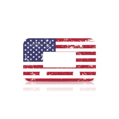 EVC Face Plate - USA Flag Grunge