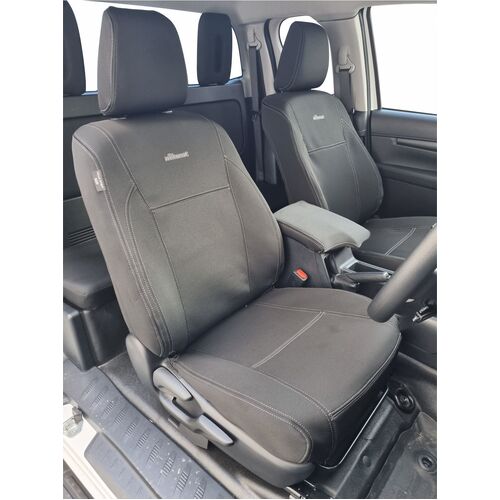 Wetseat Neoprene Seat Cover Front for Toyota Hilux SR/SR5 Extra Cab Cab 09/2015-On