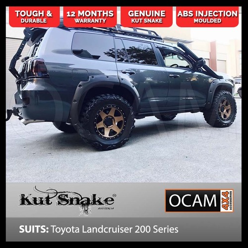 Kut Snake Flares Front & Rear Set for Toyota Landcruiser 200 Series ABS Smooth Finish (Code #38)