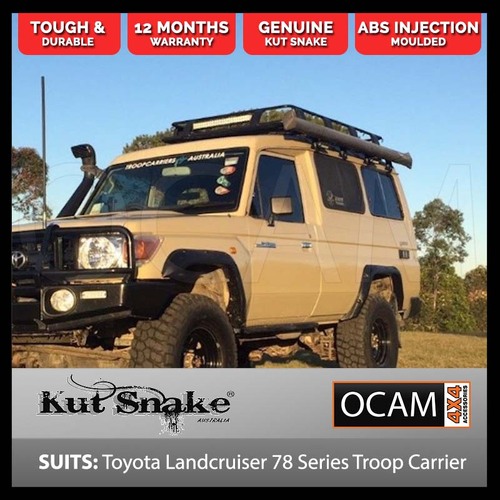 Kut Snake Flares For Toyota Landcruiser 78 Series Troop Carrier ABS - Front Wheels 2007+ #10