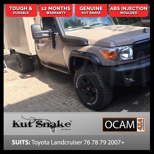 Kut Snake Flares Front Set for Toyota Landcruiser 76 78 79 Series ABS Kit 2 Pcs Front 2007-2023 (Code #10)