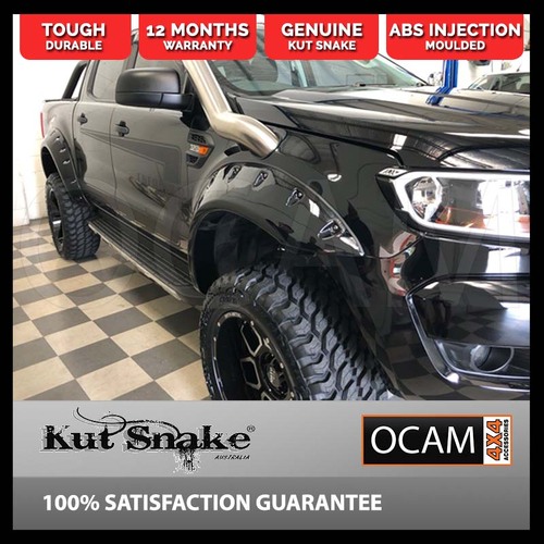 Kut Snake Flares Front & Rear Set for Ford Ranger PX 2011-2018 Monster Smooth Finish (Code #3/3)