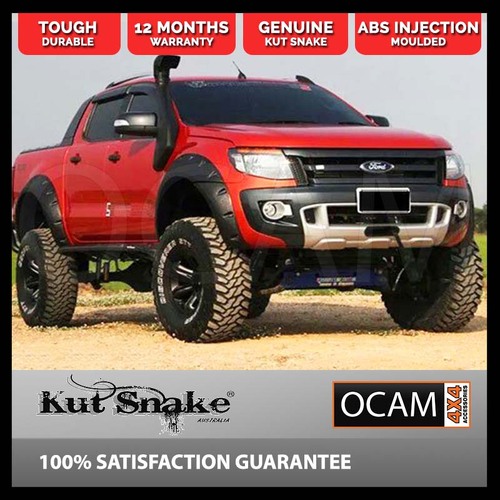 Kut Snake Flares Front & Rear Set for Ford Ranger PX PXMKII 2011-2018 Slimline 58mm ABS (Code #18/18)