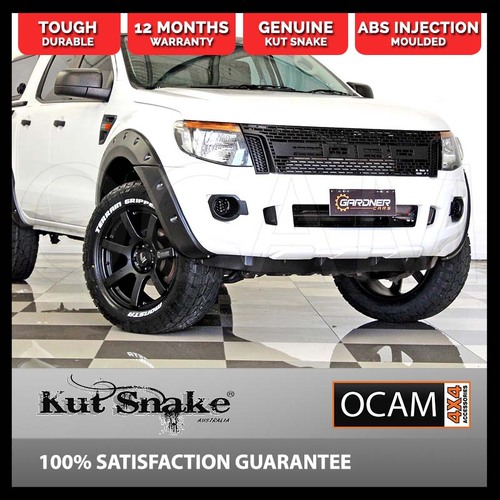 Kut Snake Flares for Ford Ranger PX1 2012-15 Extra Slim 44mm ABS Front Wheels (Code #49)