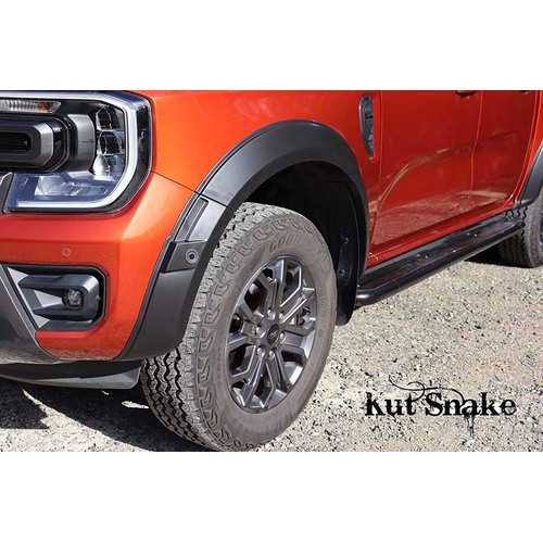 Kut Snake Flares Front Set for Ford Ranger NextGen 06/2022-On, Wildtrak, ABS, No-Drilling, Unpainted (Code #69-1)