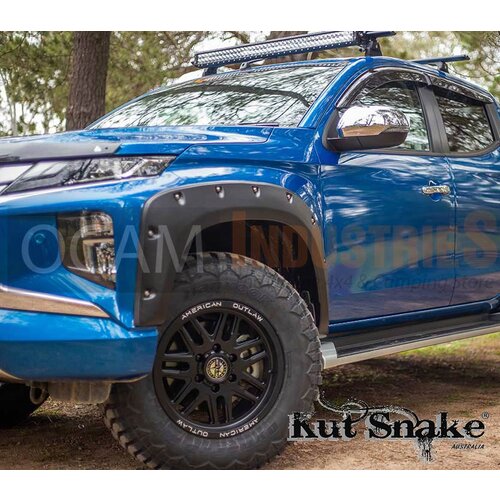 Kut Snake Flares for Mitsubishi Triton MR 11/2018-2023 Front Wheels ABS (Code #52)