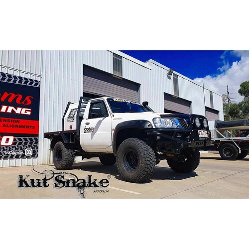 Kut Snake Flares Front Set for Nissan Patrol GU Series All Models ABS 75mm, Front Set (Code #23)