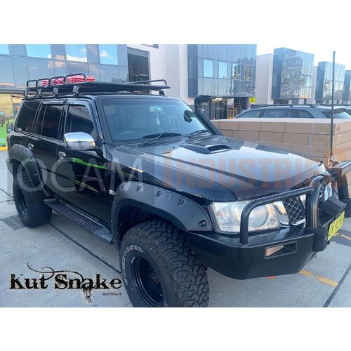 Kut Snake Flares Front & Rear Set for Nissan Patrol GU Series All Models ABS 75mm - Front & Rear Set (Code #23/23)