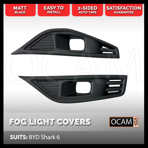 Fog Light Lamp Surrounds Covers for BYD Shark 6 2024-On