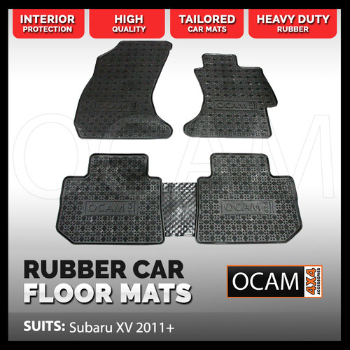 BRAND NEW Tailored Rubber Floor Mats for Subaru XV 2011-2016 Car Mats