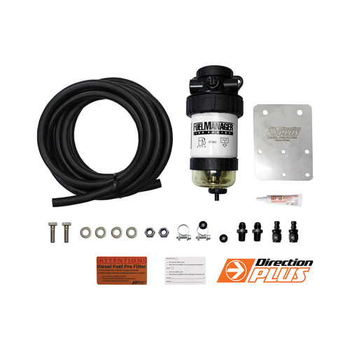 Fuel Manager Pre-Filter Kit For Nissan Patrol GU 2007-18, ZD30, FM619DPK, Passenger's side
