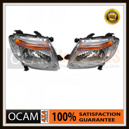 Headlights For Ford Ranger PX 2012-15 LH & RH Side Headlamps
