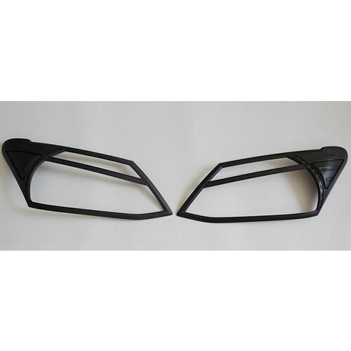 Head Light Lamp Surrounds for Isuzu D-MAX -06/2012-16 Black DMAX