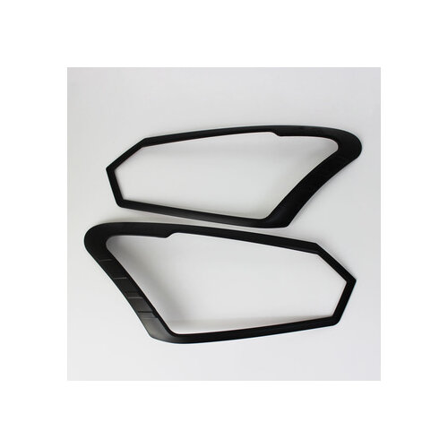 Head Light Lamp Surrounds for Isuzu D-MAX 2017-20 Black DMAX
