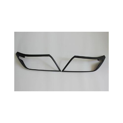 Head Light Lamp Surrounds for Nissan Navara NP300 07/2015-02/2021 Black