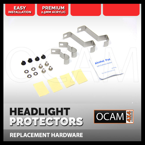 Replacement Headlight Protector Clips for Toyota Landcruiser Prado 120 Series 2003 - 09