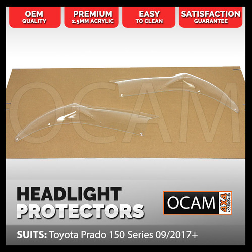 OCAM Headlight Protectors for Toyota Prado 150 Series GX  09/2017-Current Headlamp