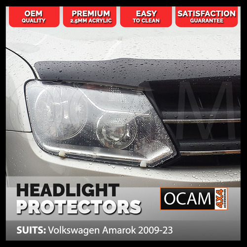 OCAM Headlight Headlamp Protectors for Volkswagen Amarok 2009-2023 Lamp Covers