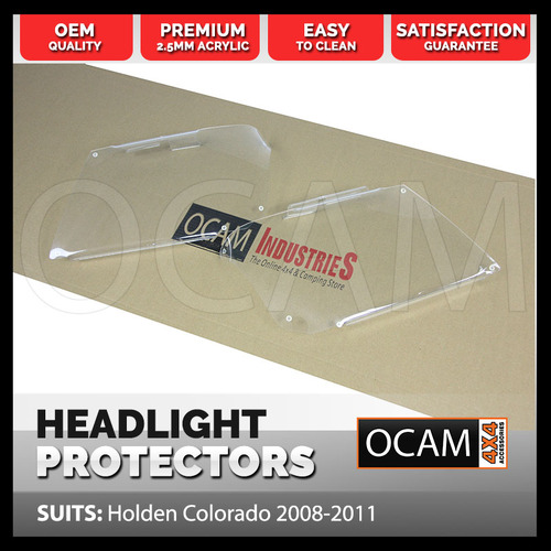 OCAM Headlight Headlamp Protectors for Holden Colorado 2008-2011 Lamp Covers