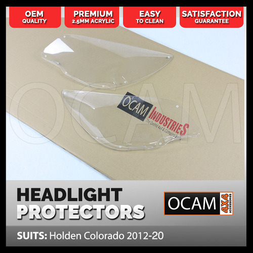 OCAM Headlight Protectors for Holden Colorado RG & 7 2012-16 Headlamp Covers