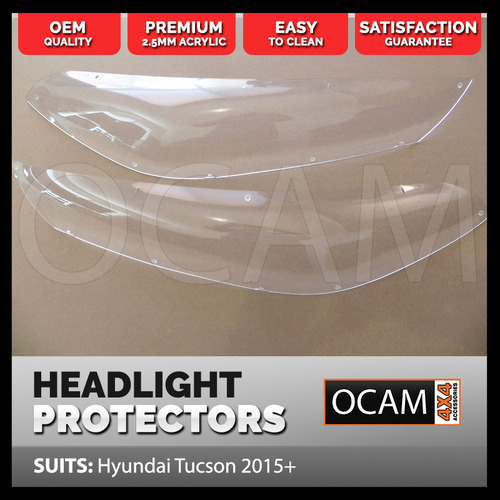 OCAM Headlight Protectors For Hyundai Tucson 2015-18 Headlamp Covers