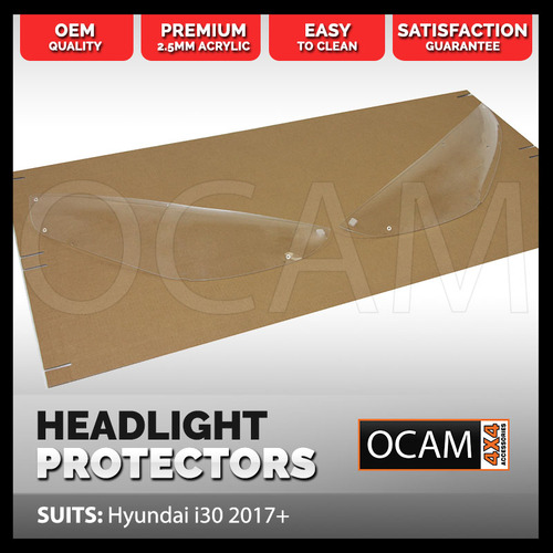 OCAM Headlight Protectors For Hyundai i30 2017-06/2020