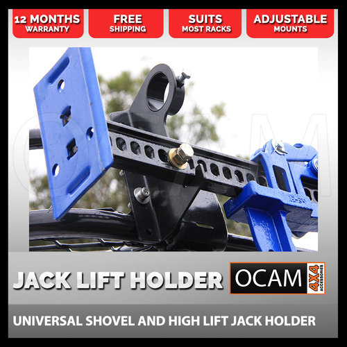Shovel & High Lift Farm Jack Holder 4X4 Offroad Roof Rack Mount Bracket