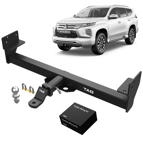 TAG Heavy Duty Towbar For Mitsubishi Pajero Sport 2015-11/2019, 3100/310KG Complete With: Ball & Plug & Play Harness