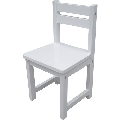Kids Timber Chair in Colour White Boys Girls Indoor Outdoor 