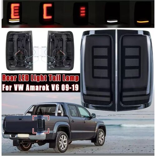 LED Tinted Tail Lights For Volkswagen Amarok 2010 - 04/2023
