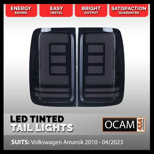 LED Tinted Tail Lights For Volkswagen Amarok 2010 - 04/2023