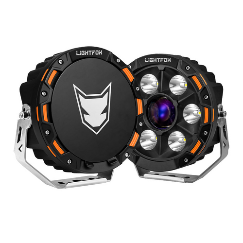 Lightfox Pair 7inch Osram Laser LED Driving Lights 1Lux 2226m 11285 Lumens