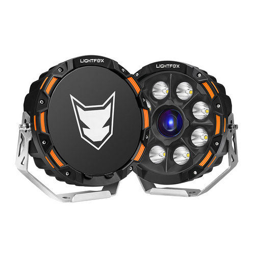 Lightfox Pair 9inch Osram Laser LED Driving Lights 1Lux 2226m 15046 Lumens