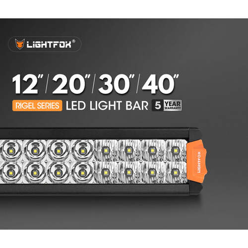 Lightfox 12" 20" 30" 40" Osram LED Light Bar Dual Rows Combo Beam Driving Lamp