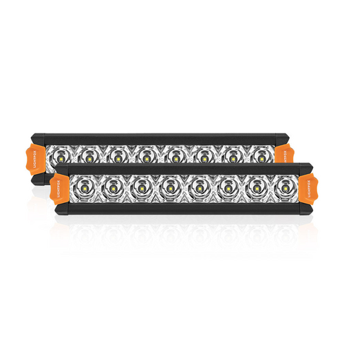 Lightfox Vega Series 8inch Osram LED Light Bar 1Lux 606m Pair 8856 Lumens