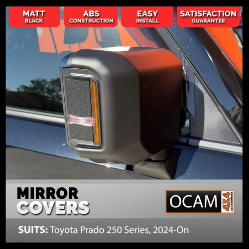 Mirror Covers for Toyota Prado 250 Series, 2024-On