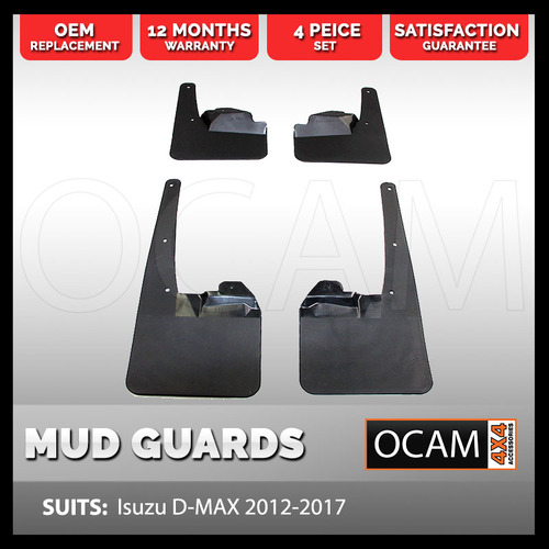 Mud Guards Flaps Front and Rear For Isuzu D-MAX 06/2012-20 4WD 4X4