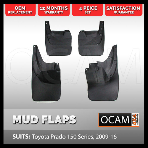 Mud Flaps For Toyota Landcruiser Prado 150 series 2009-2016 Front and Rear