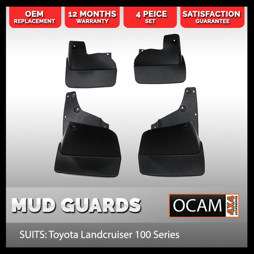 Mud Flaps For Toyota Landcruiser 100 series 1998 - 07 Front and Rear