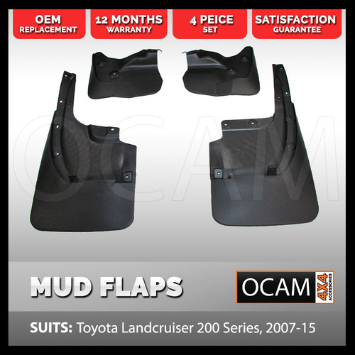 Mud Flaps For Toyota Landcruiser 200 series 2007-2015 Front and Rear